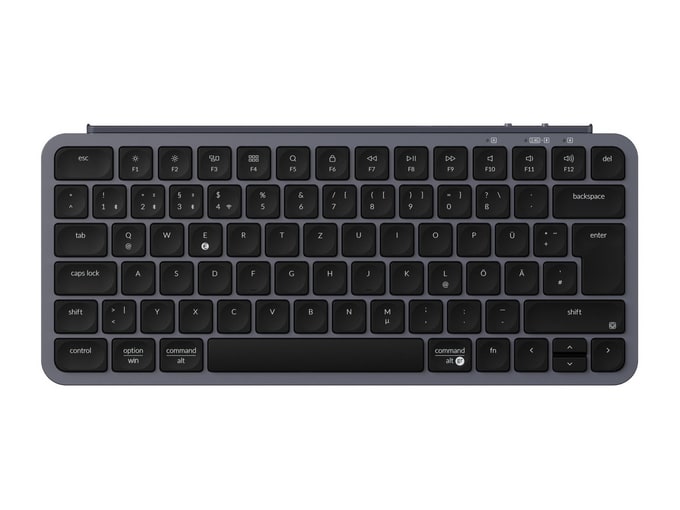 Keychron - B1 Pro German Layout Wireless Keyboards - Space Gray