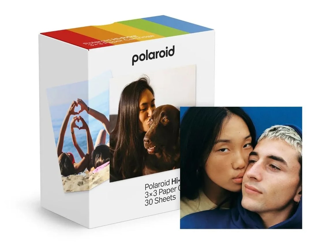 Polaroid - Hi-Print 3x3 Paper Cartridge (30 Sheets) Film & Consumables