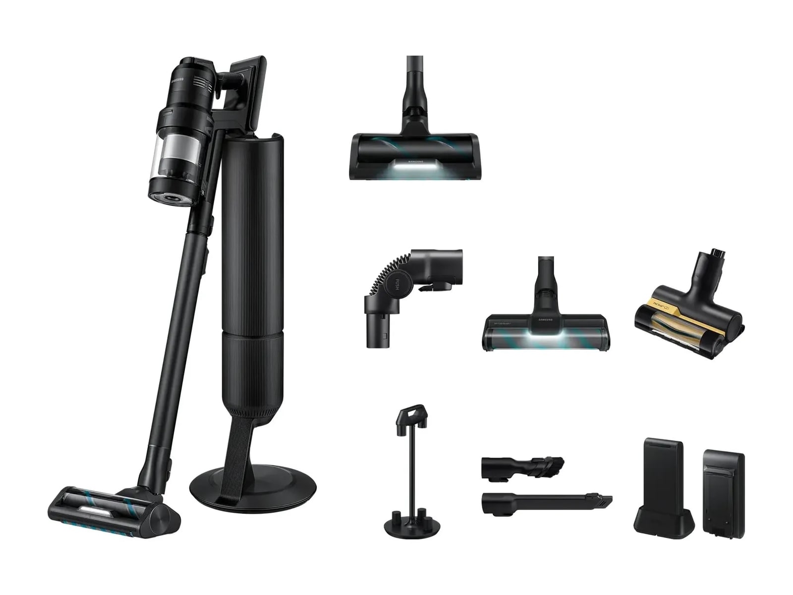 Samsung - Bespoke AI Jet Ultra CompleteClean Extra Battery Vacuum Cleaners