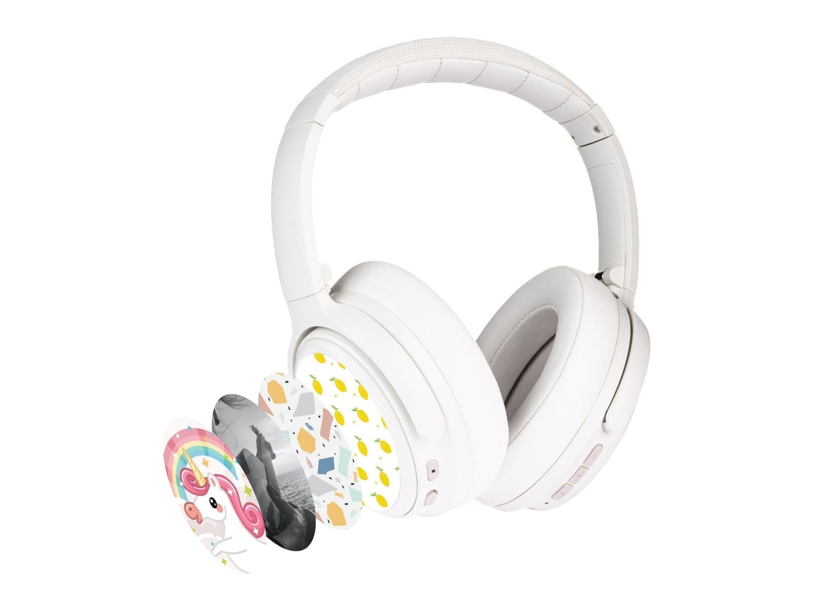 BuddyPhones - CosmosFun Wireless Over-Ear Headphones - White