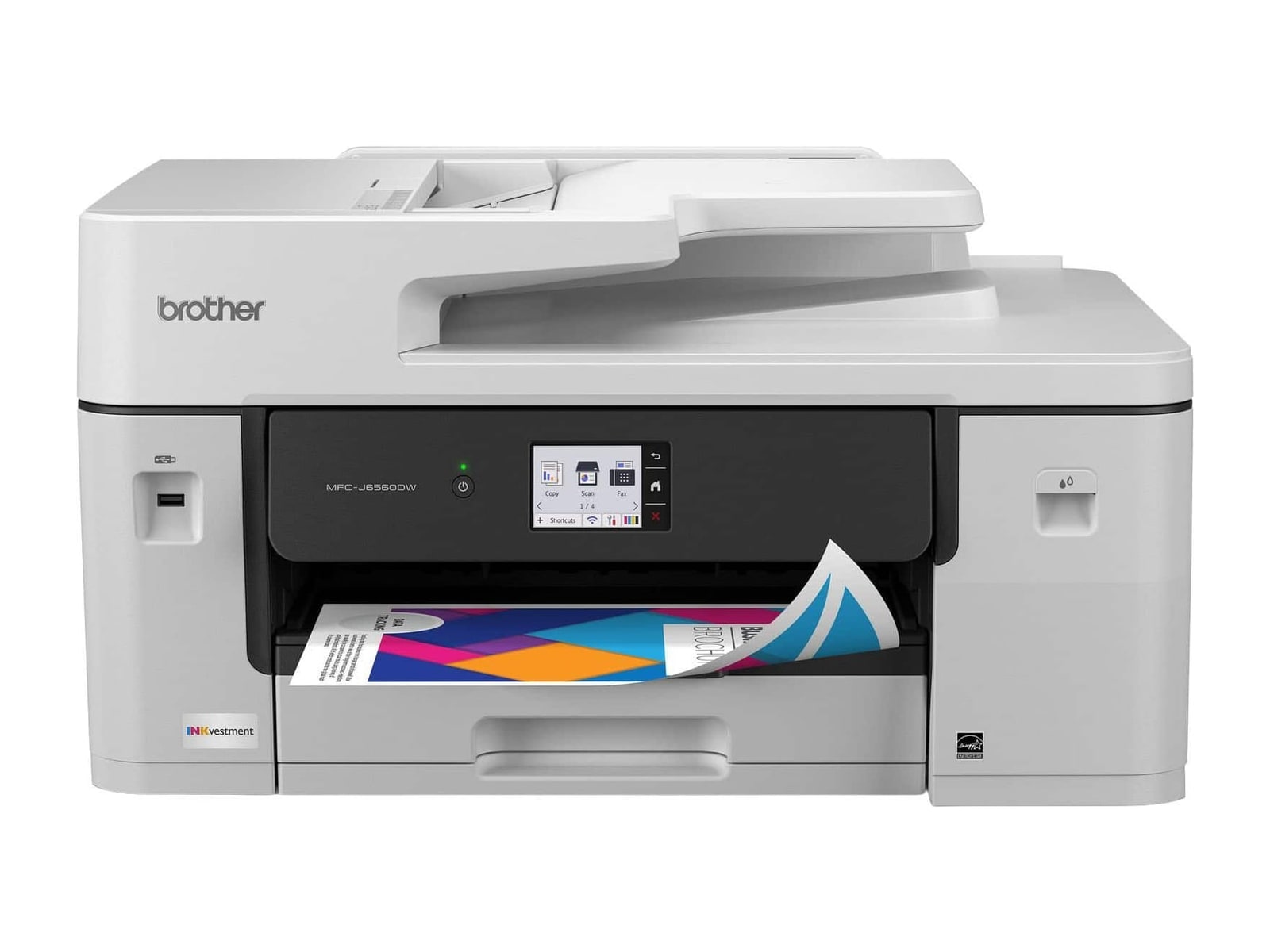 Brother - MFC-J6560DW Wi-Fi, USB-B Printers - Gray
