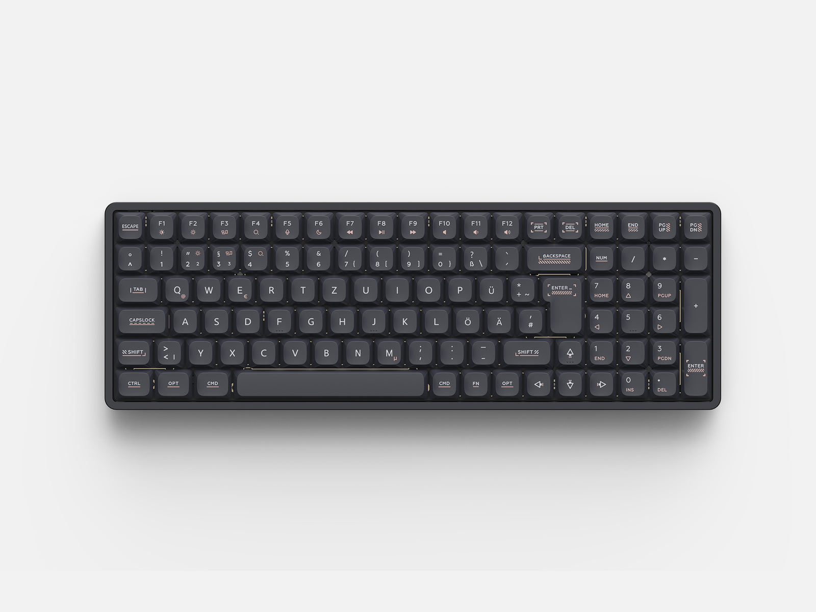 IQUNIX - Magi96 ISO DE Wireless Keyboards - Shadow Black