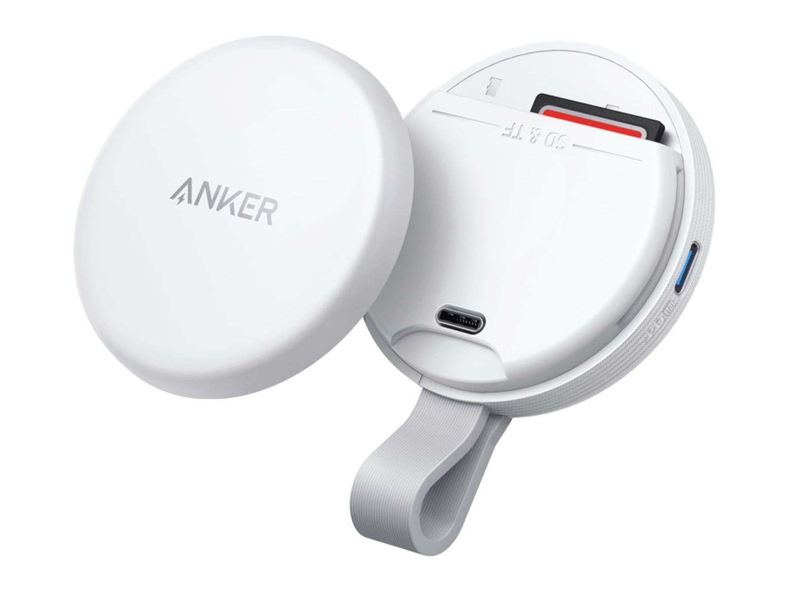 Anker - MagGo USB-C Adapter (3-in-1, 10Gbps, For iPhone) Shell White USB Adapters