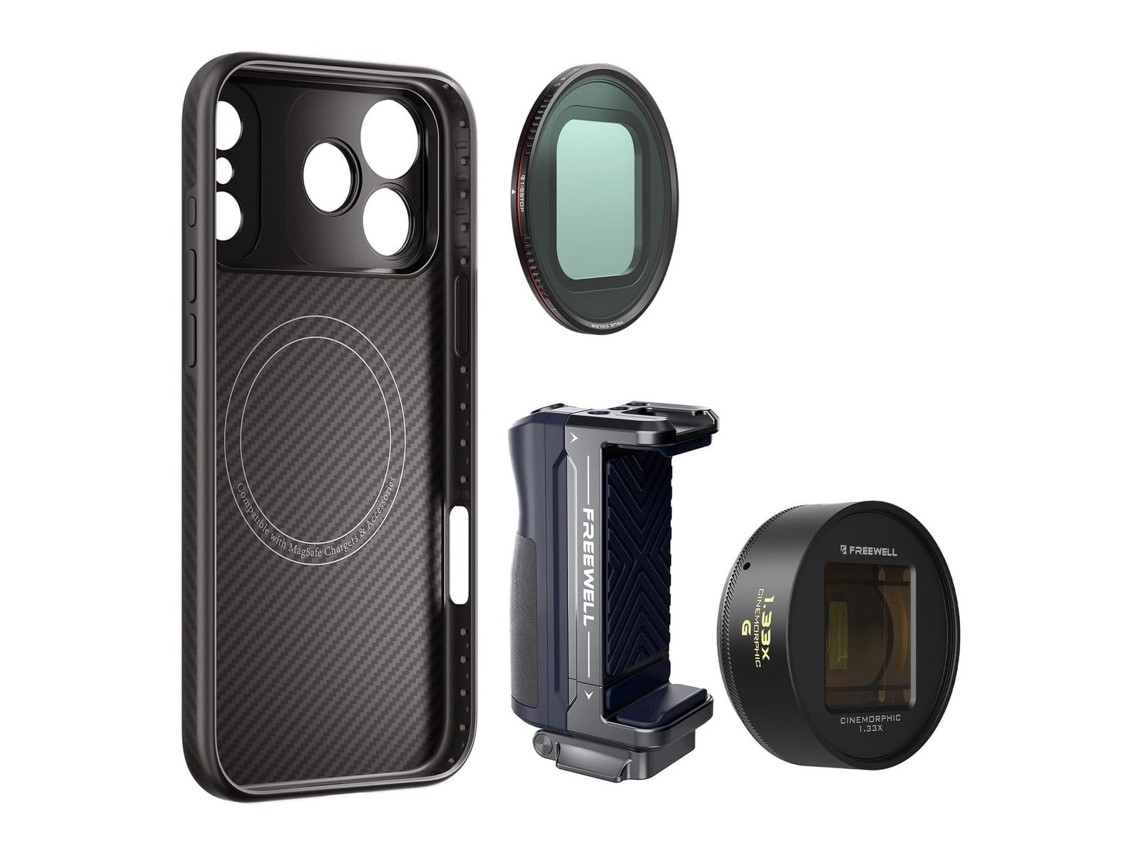 Freewell - iPhone Pro Filmmaker Cine Pro Kit Gold / iPhone 17 Pro Camera Accessories - Gold