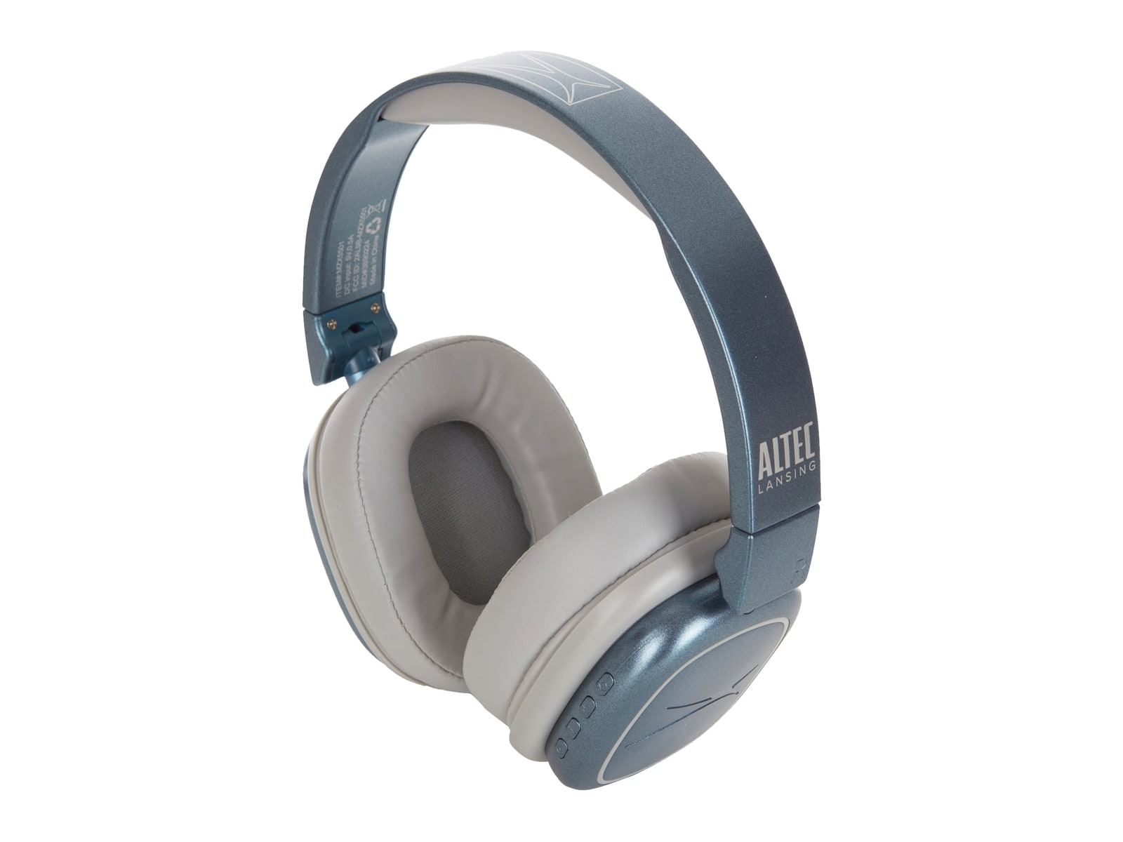 Altec Lansing - NanoPhones ANC 2.0 Bluetooth Noise Cancelling Headphones - Metallic Blue