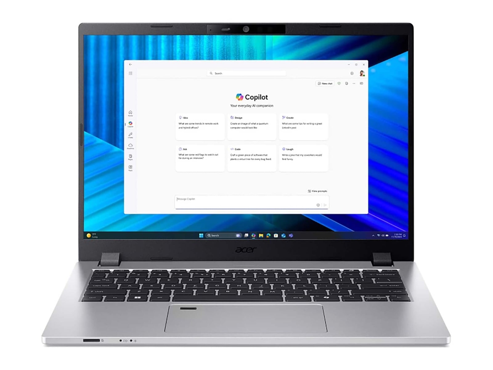 Acer - TravelMate P2 14 TMP214-56-G2 NX.BNNAA.001 14" - Intel Core Ultra 5 115U chip - 16GB Memory - 512GB SSD - Silver