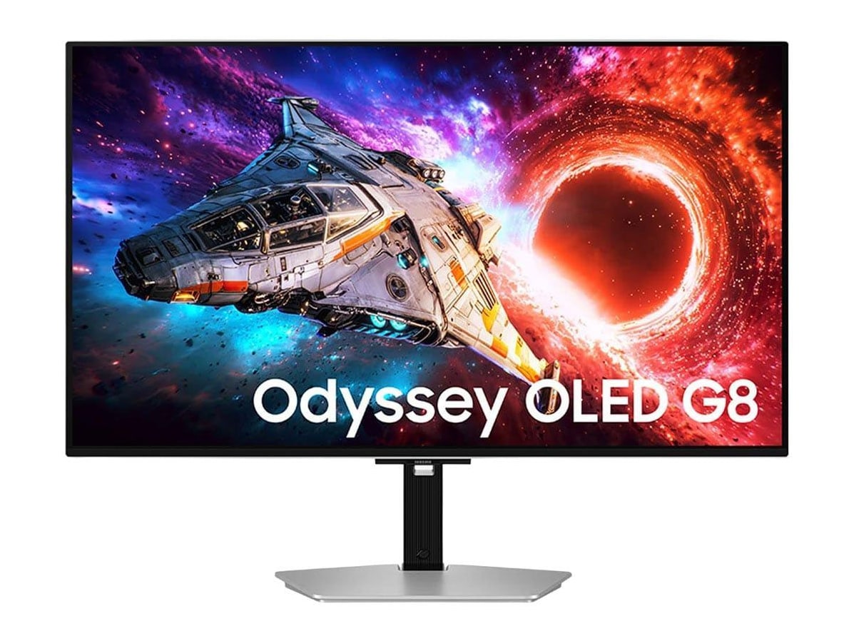 Samsung - 32 inch Odyssey OLED G8 G80SH 3840 x 2160 OLED Monitors - Silver