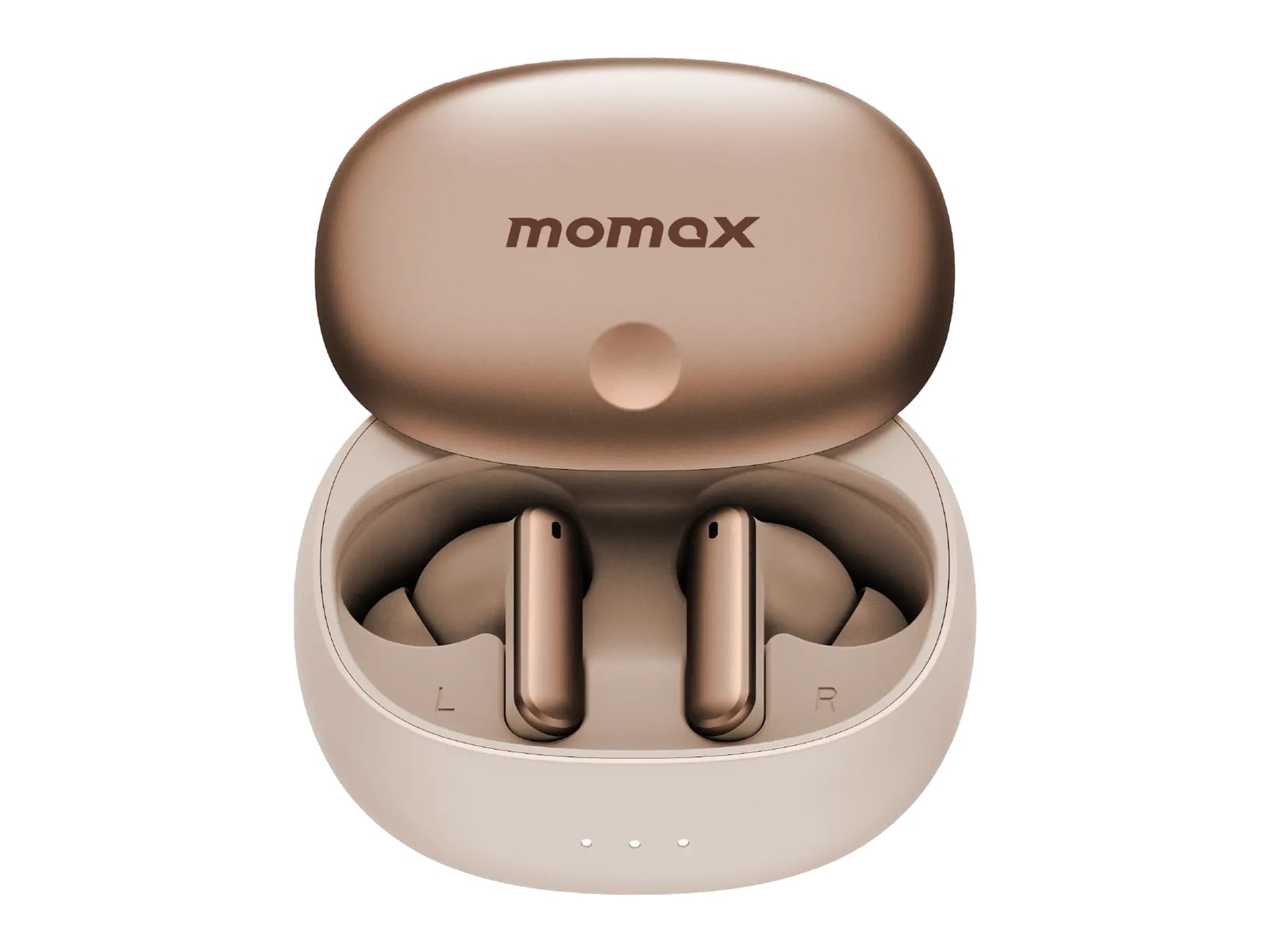 MOMAX - 1-Vibe Lite True Wireless Noise Cancelling Earbuds True Wireless Earbuds - Sandstone