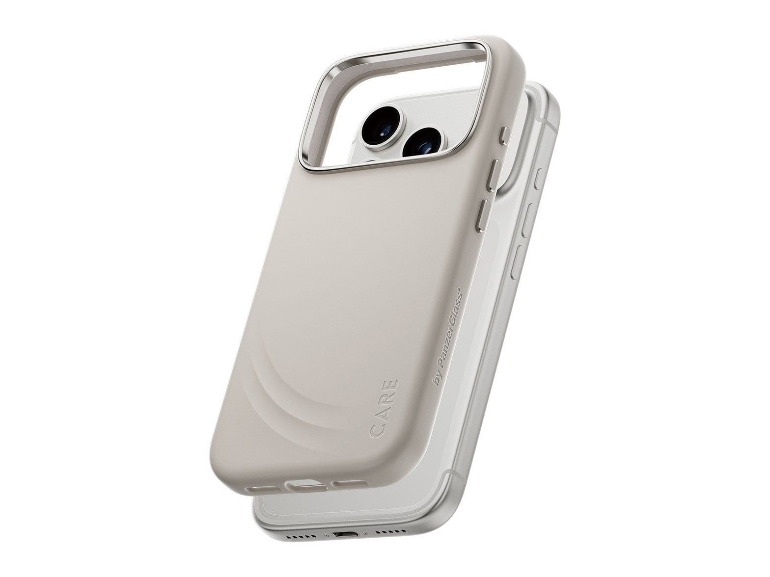 PanzerGlass - CARE Flow Case Vanilla w. Haptic Button & MagSafe iPhone 17 Pro