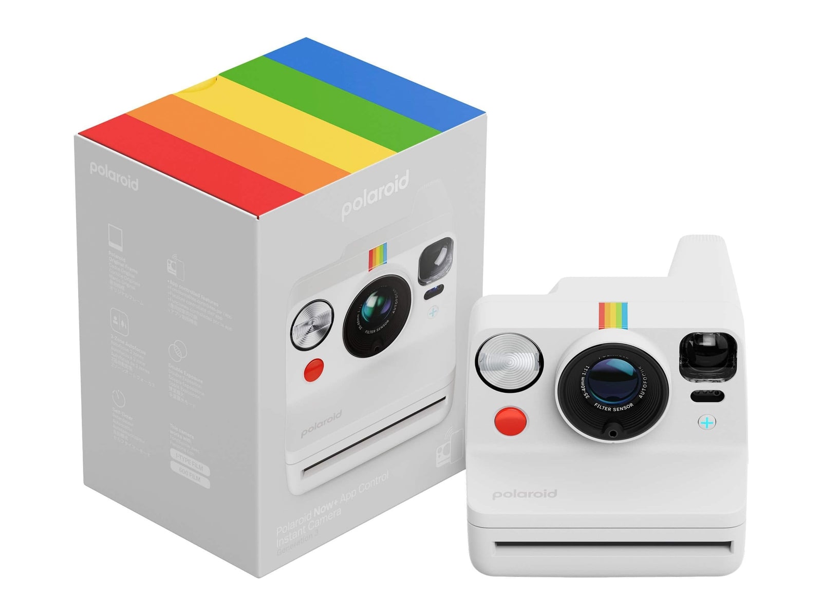 Polaroid - Now+ Instant Camera Generation 3 Instant Cameras - White