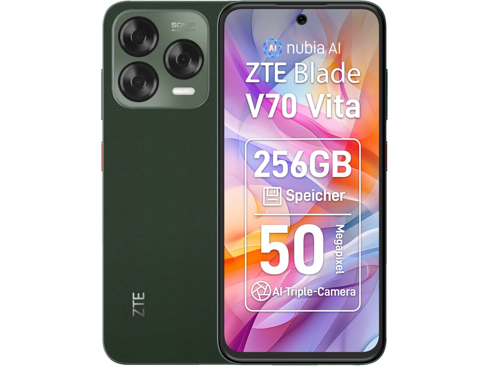 ZTE - Blade V70 Vita 4G LTE 256GB - Jade Green