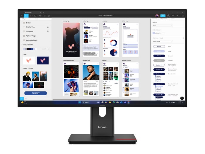 Lenovo - 31.5" ThinkVision T32UD-40 4K UHD 60Hz 4K/5K Monitors
