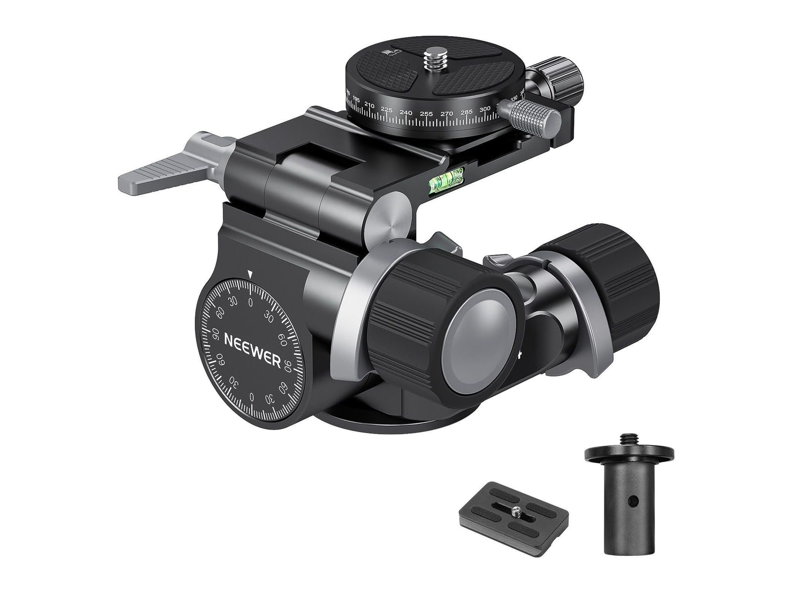 Neewer - TH14 2 Way Geared Tripod Head Camera Accessories