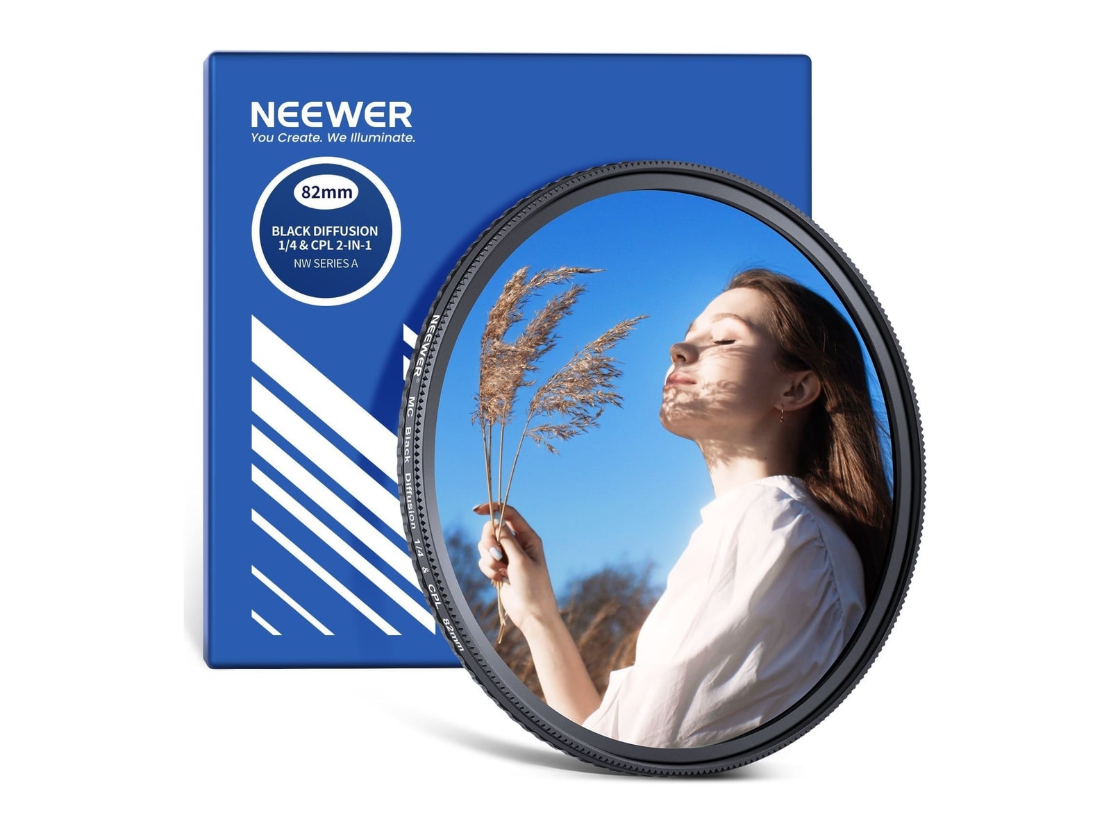 Neewer - 2 in 1 CPL + Black Diffusion 1/4 Filter Camera Accessories