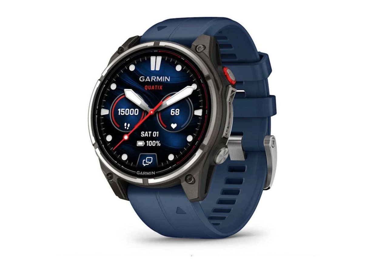 Garmin - quatix 8 - 47 mm, AMOLED Smart Watches - Blue