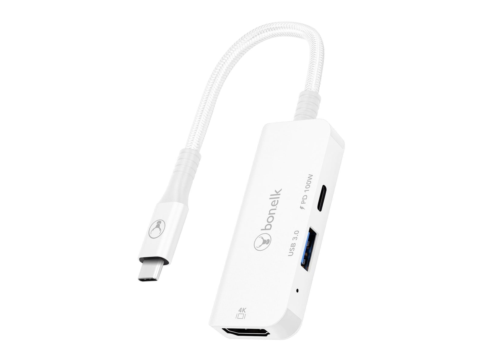 Bonelk - Long-Life 3-in-1 Multiport USB Hubs - White