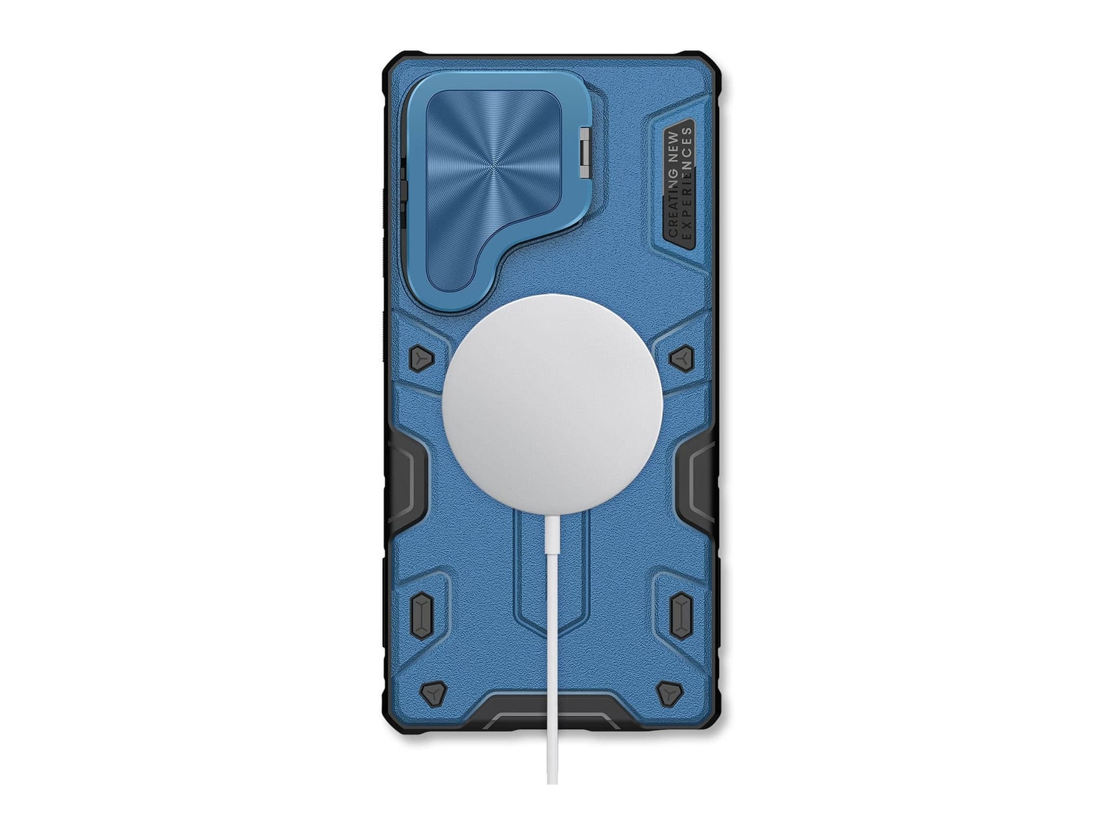 Nillkin - MagSafe Compatible CamShield Armor CamProp Case - Galaxy S25 Ultra - Navy Blue
