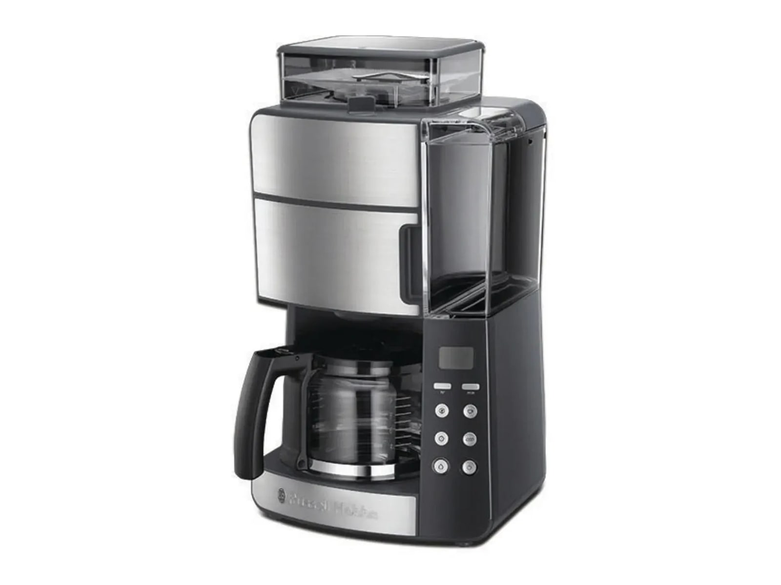 Russell Hobbs - 25610-56 Grind&brew Digital Glass Silver Coffee Makers
