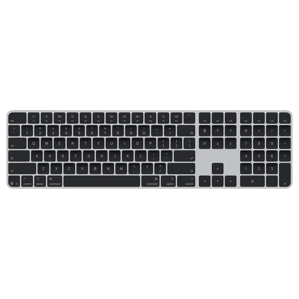 Apple - Magic Keyboard with Touch ID and Numeric Keypad (USB-C) - Wireless Keyboard - US English - Black