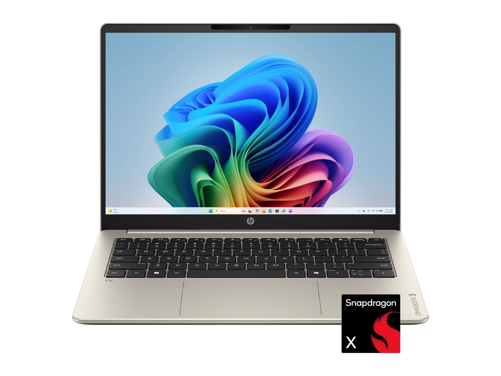HP - OmniBook 3 14-HZ0025DX 14" - Snapdragon X X1-26-100 chip - 16GB Memory - 512GB SSD - Warm Gold