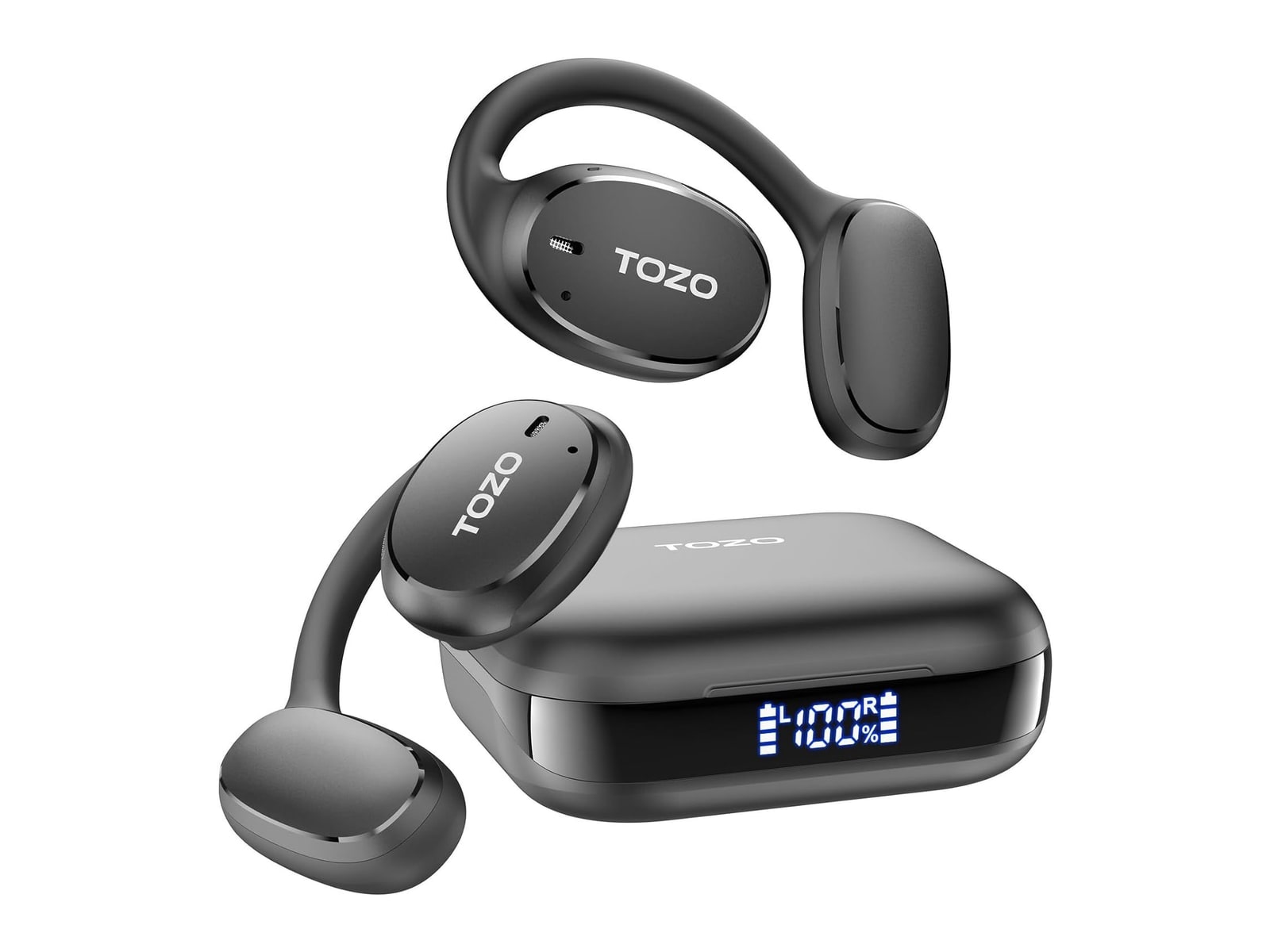 TOZO - OpenEgo True Wireless Earbuds - Black