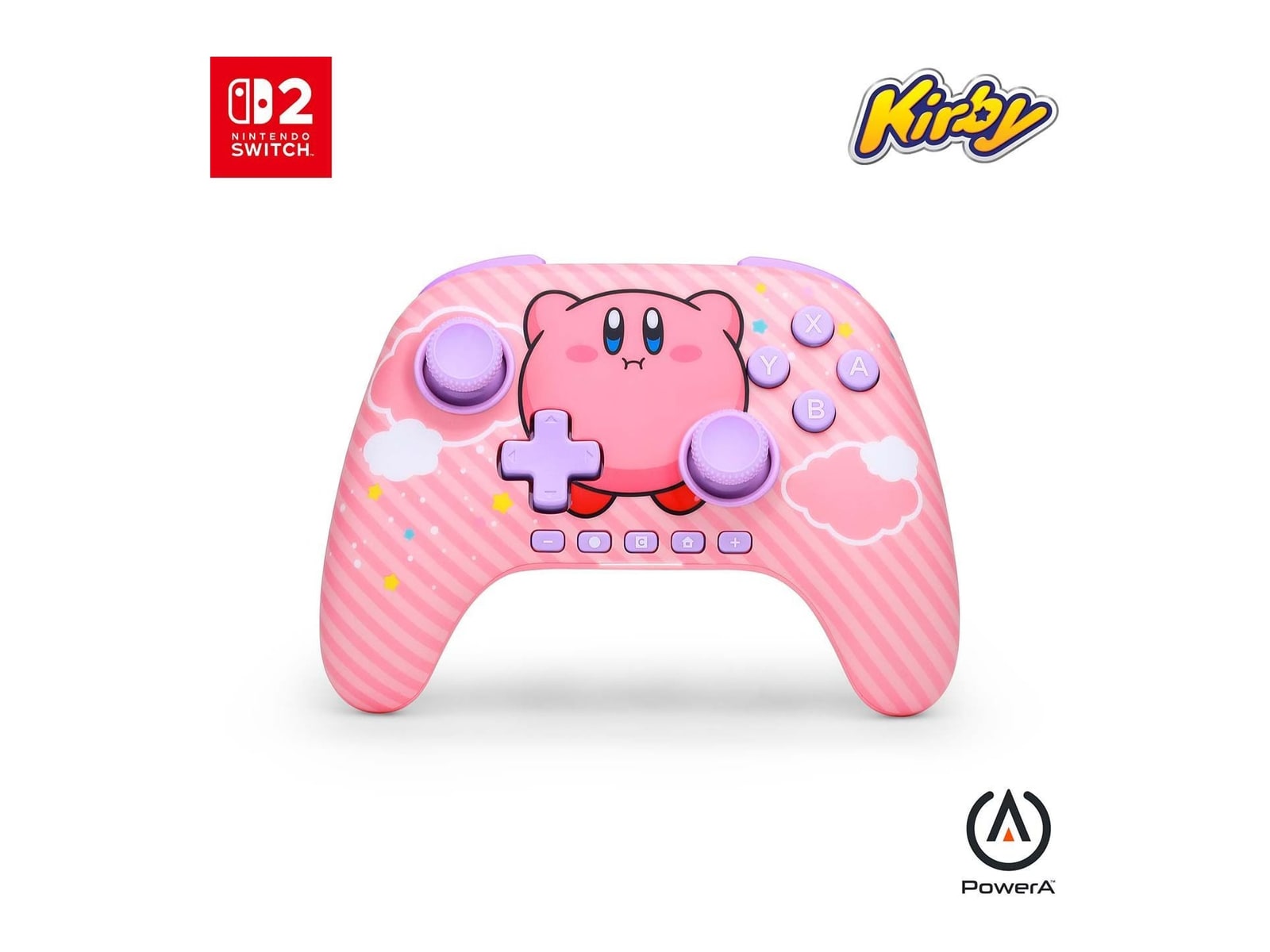 PowerA - Advantage Wireless Controller for Nintendo Switch 2 Kirby Puff - Pink