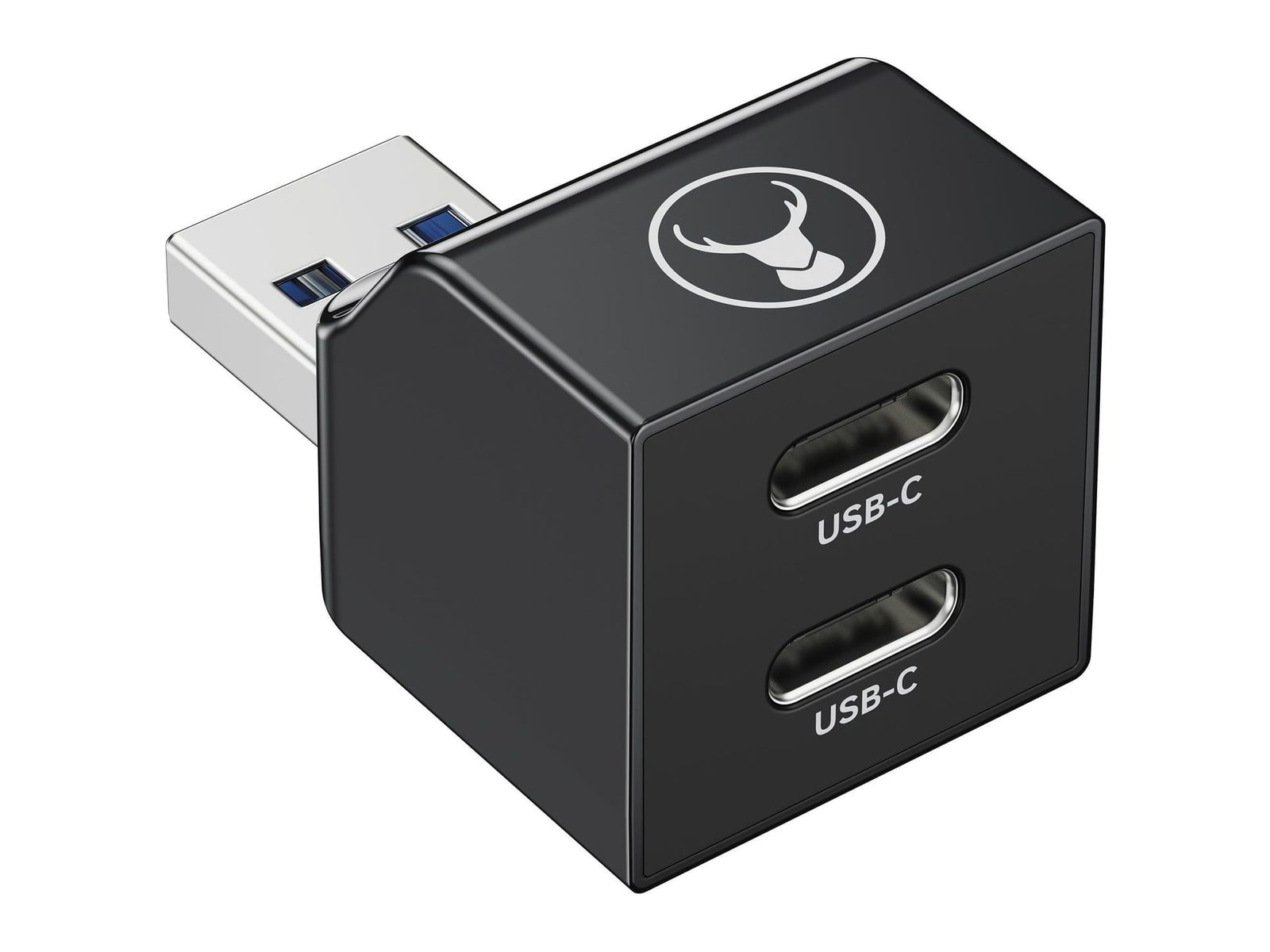 Bonelk - USB-A to USB-C Dual Black USB Adapters