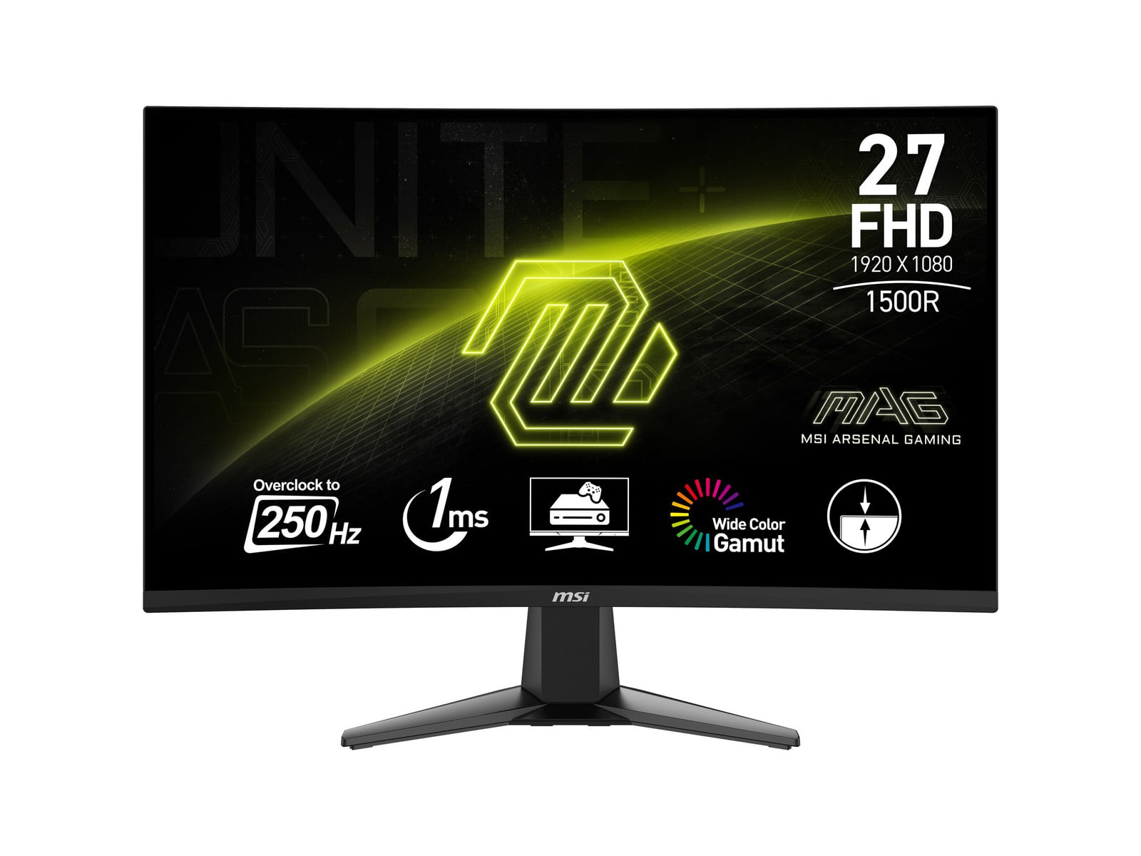 MSI - 27" MAG 27C6X Full HD 250Hz Gaming Monitors