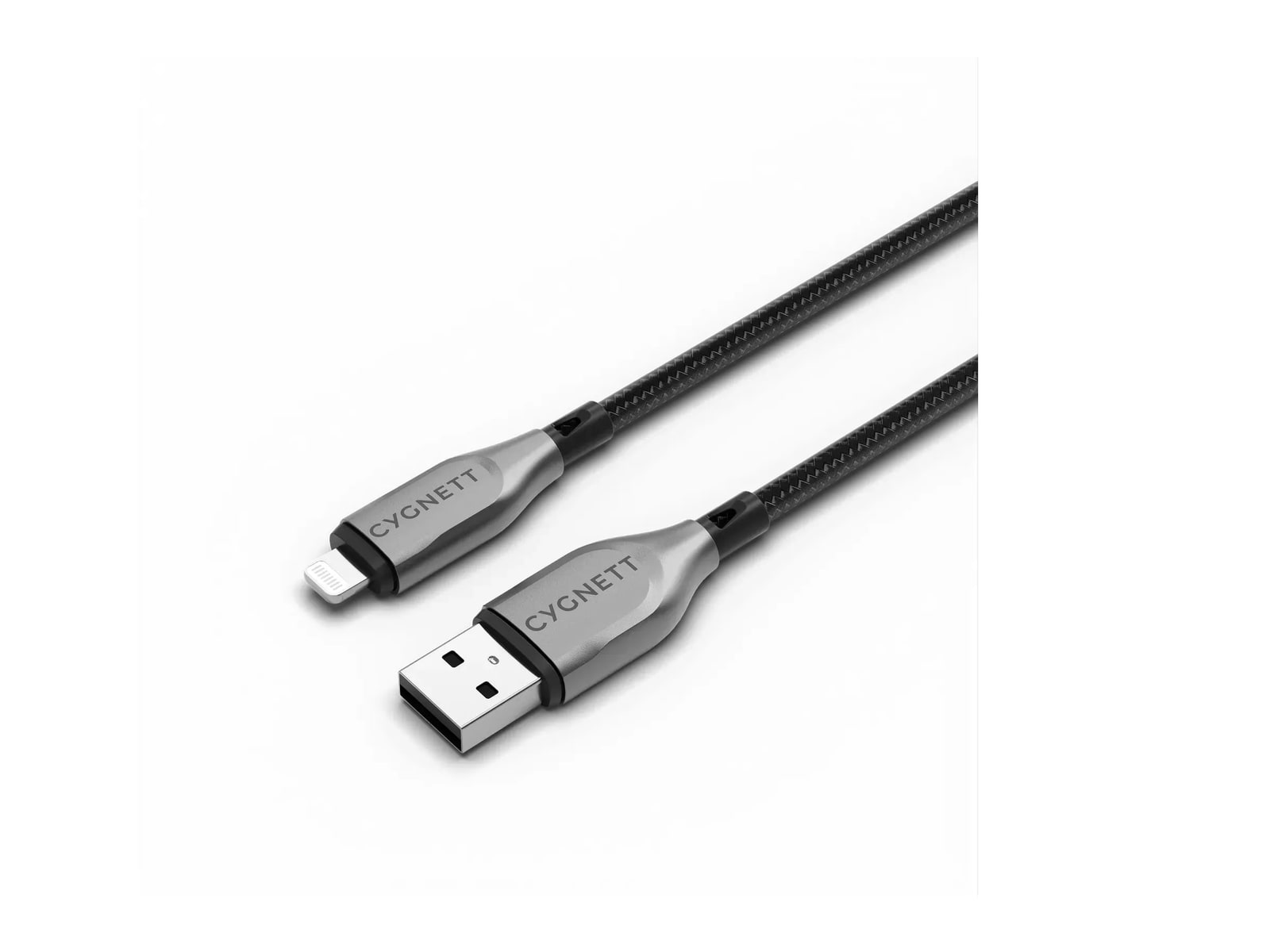 Cygnett - Armoured Lightning to USB-A Cable - 1M - Black Charging Cables