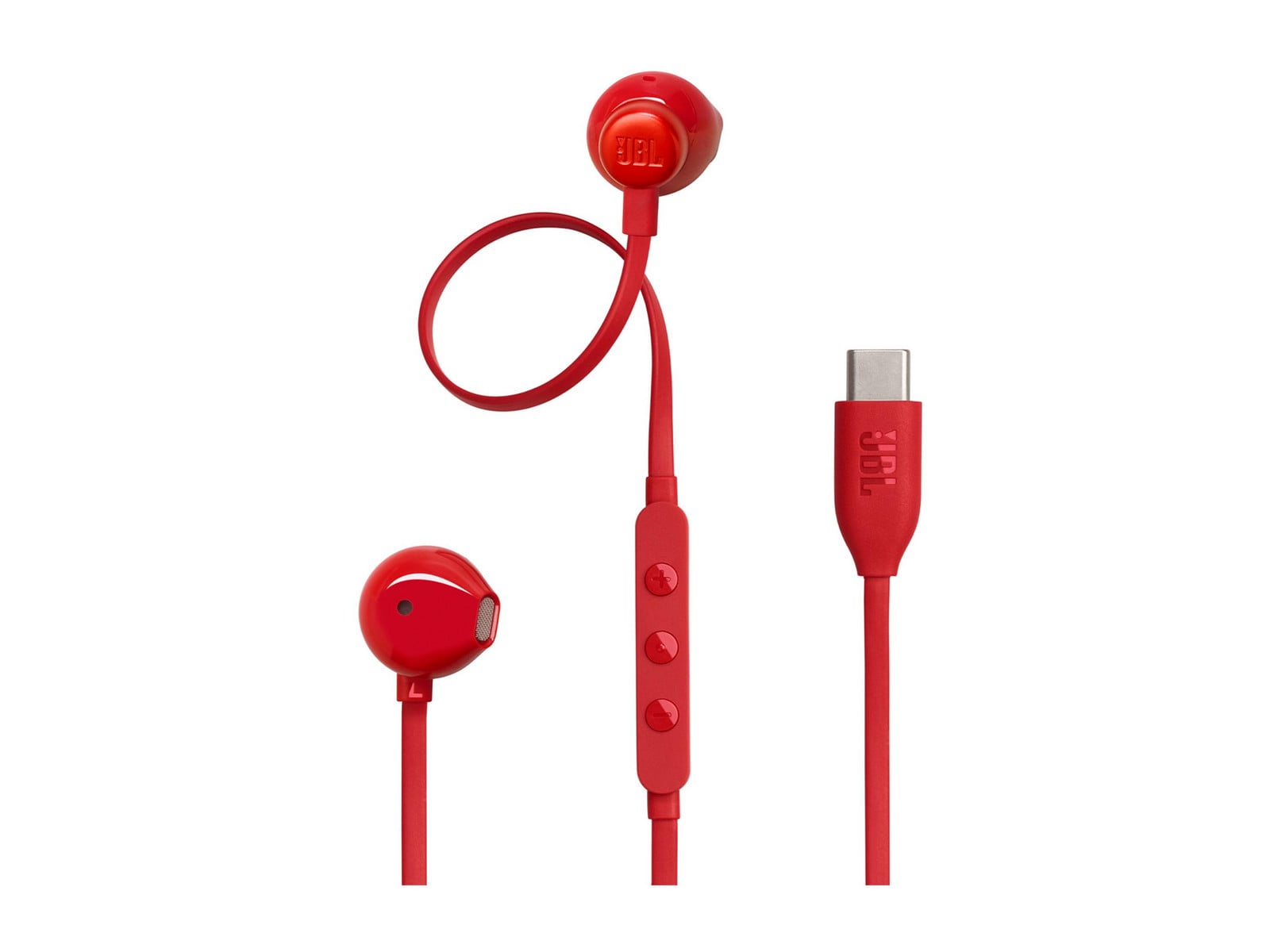 JBL - Tune 305C In-Ear Headphones - Red
