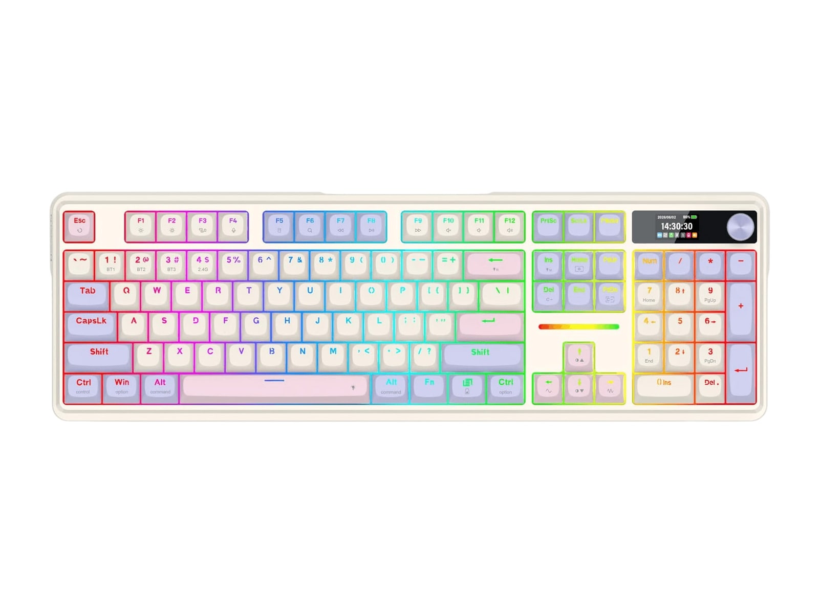 Redragon - TERRAFLARE K762 PRO Keyboards - Violet