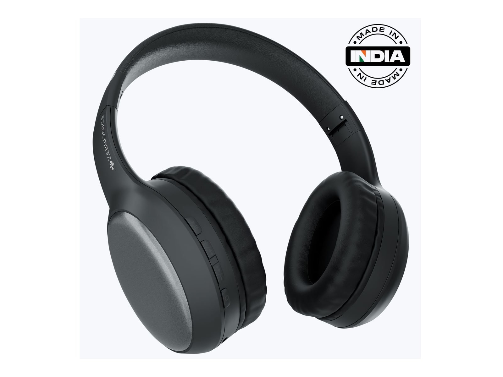 Zebronics - Zeb Thunder Max Over-Ear Headphones - Black