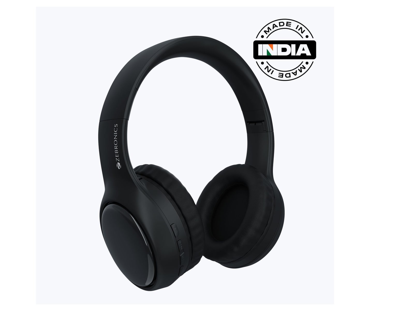 Zebronics - Zeb Paradise Plus Over-Ear Headphones - Black