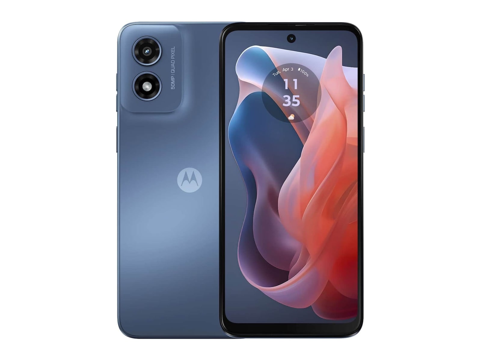 Motorola - Moto G Play (2024) 4G LTE 64GB - Sapphire Blue