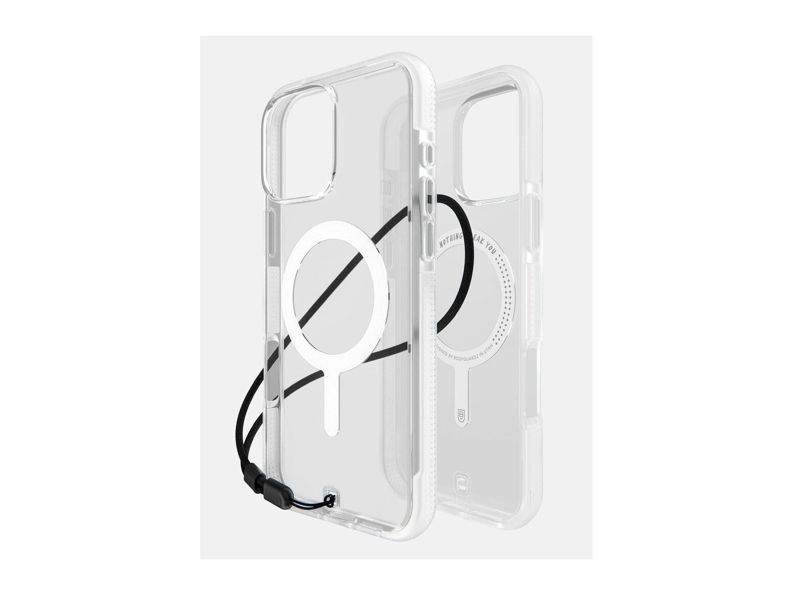 BodyGuardz - Ace Pro MagSafe iPhone 16 Pro Max - Clear/White