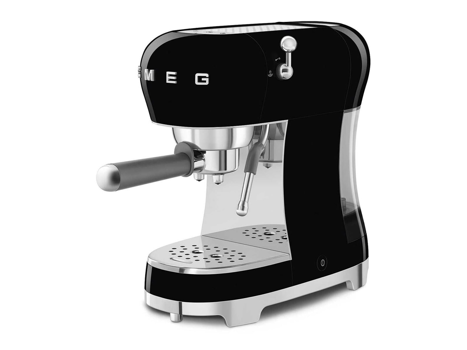 Smeg - Espresso Manual Coffee Machine 50's Retro Style Black Coffee Makers