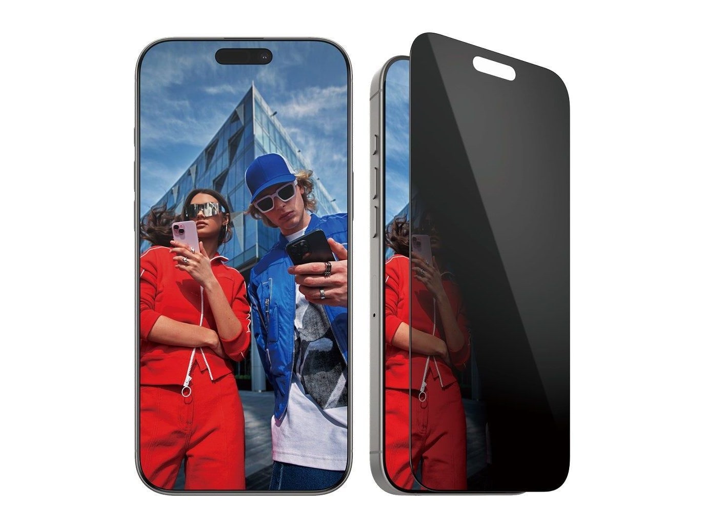 PanzerGlass - 2-Way Privacy Screen Protector iPhone 16 Pro Max Ultra-Wide Fit w. EasyAligner