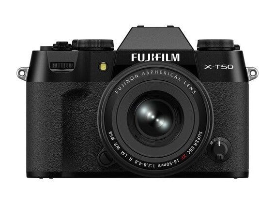 Fujifilm - X-T50 40.2 MP Mirrorless Cameras XF16-50mm Lens Kit - Black
