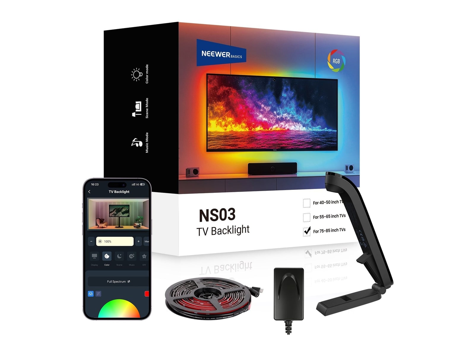 Neewer - BASICS NS03 TV LED Backlight for Screens Smart Lighting