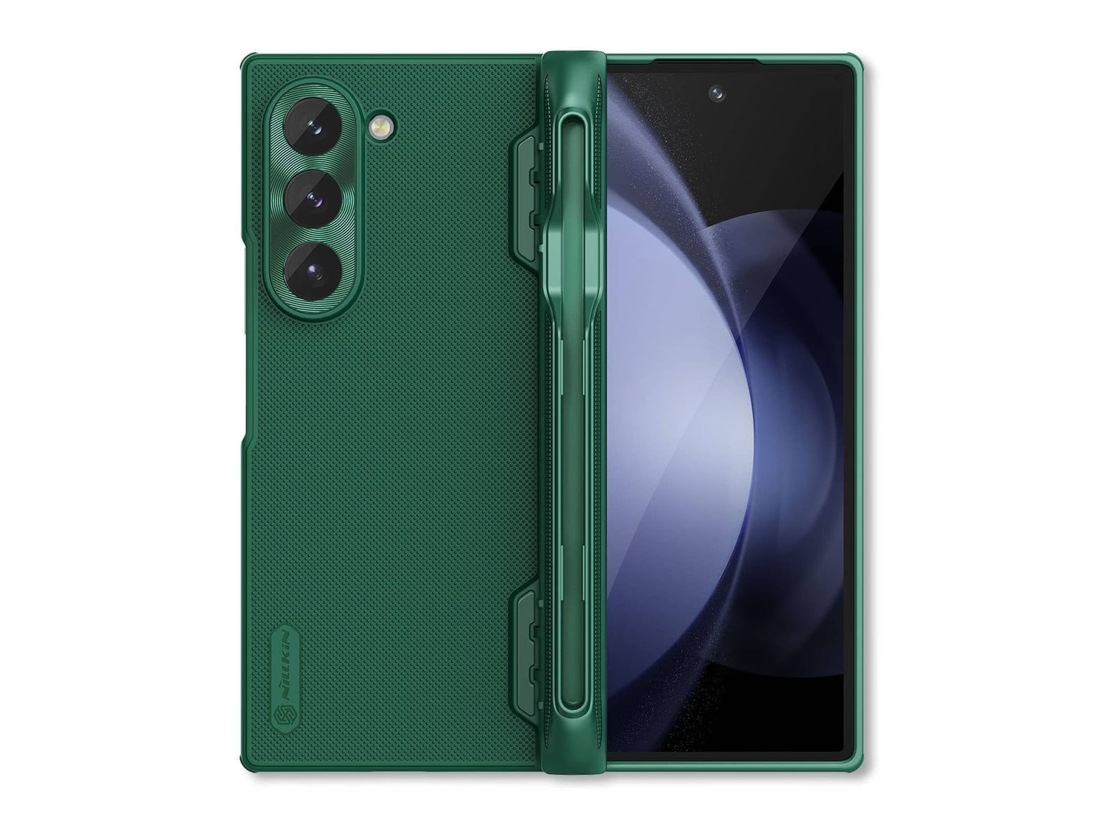 Nillkin - Super Frosted Shield Fold Case with Pen Holder - Galaxy Z Fold 6 - Matte Green