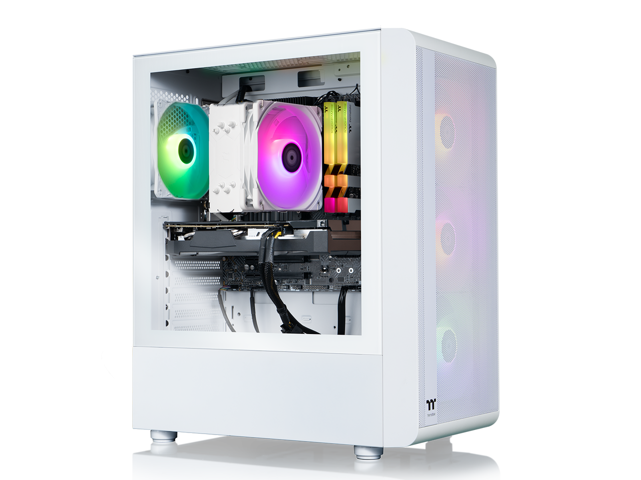 Thermaltake - LCGS Quartz i1460 - Intel Core i5-14400F chip - 16GB Memory - 1TB SSD - White