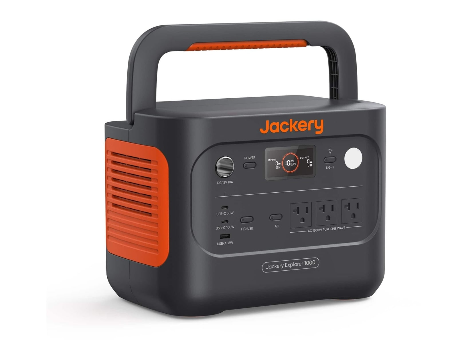 Jackery - Explorer 1000 v2 1070Wh Portable Power Stations - Black