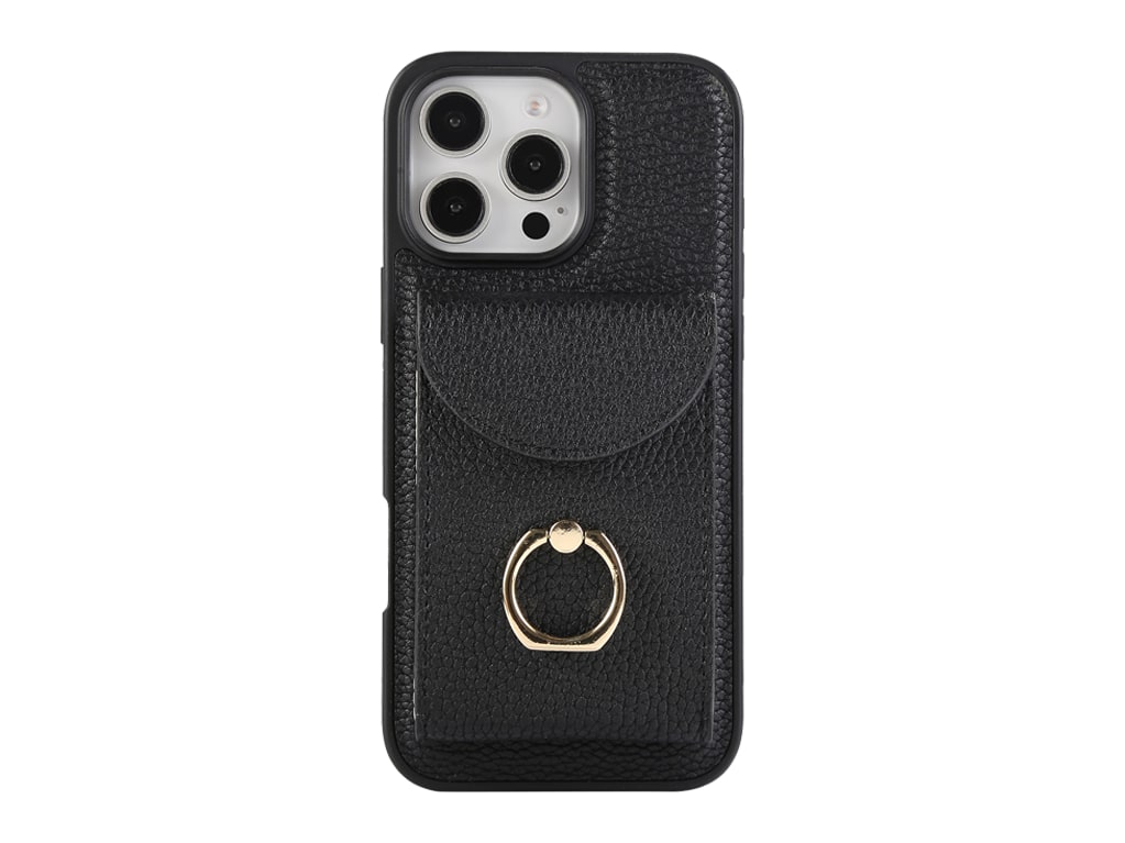 i-Blason - Leather Wallet - iPhone 16 Pro Max - Black