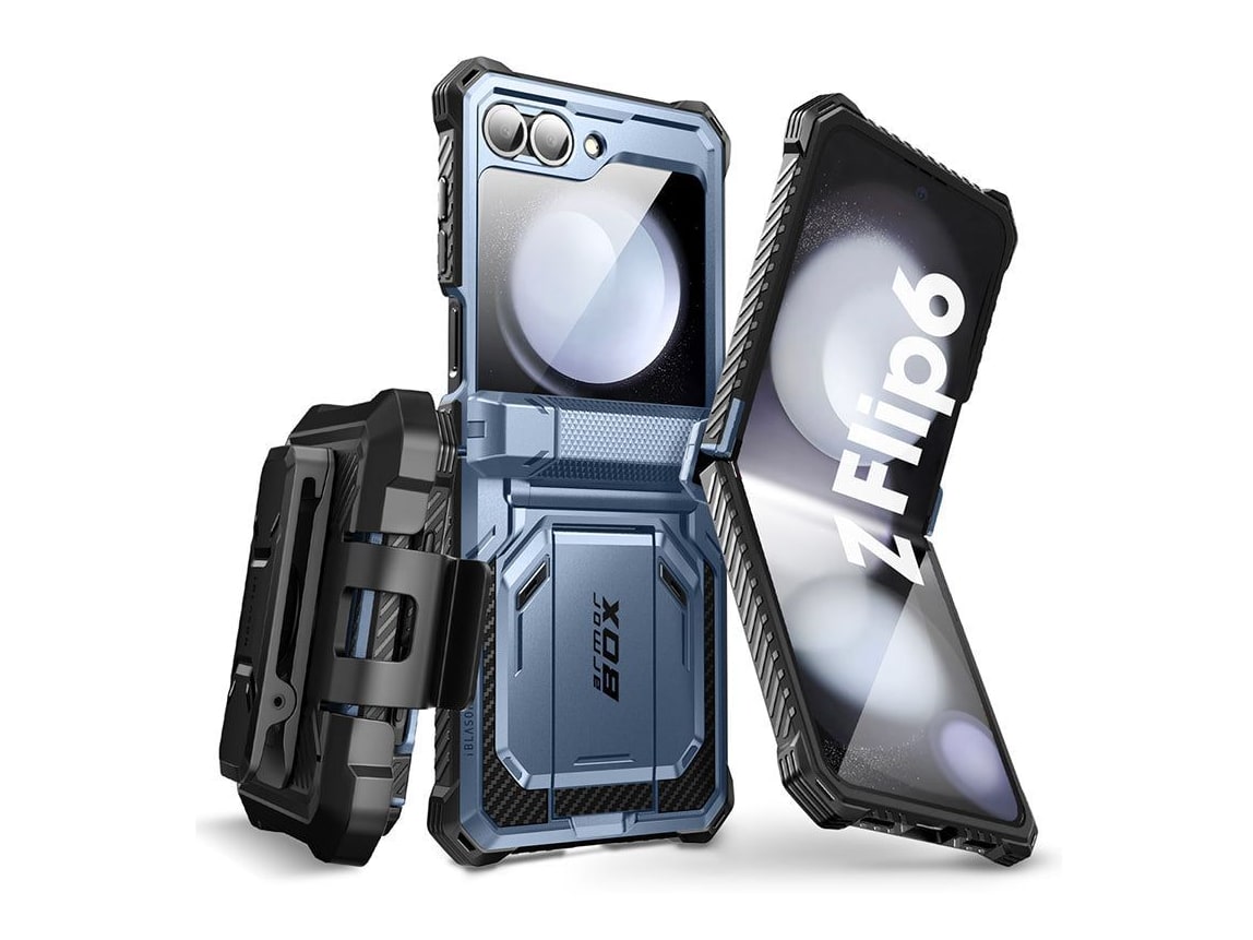 i-Blason - Armorbox - Galaxy Z Flip 6 - Metallic Blue