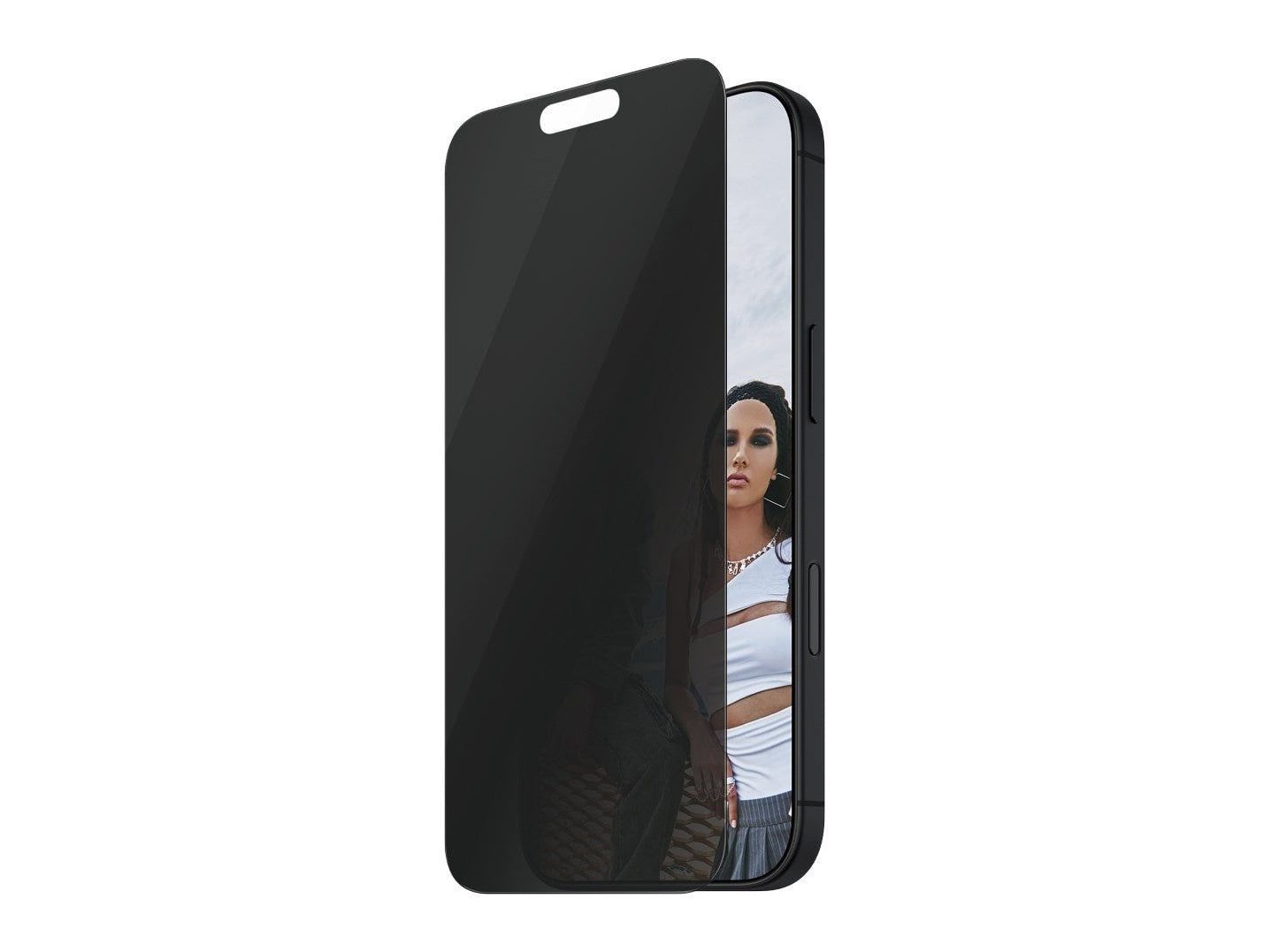 PanzerGlass - SAFE. 2-Way Privacy Screen Protector iPhone 16 Pro Max Ultra-Wide Fit