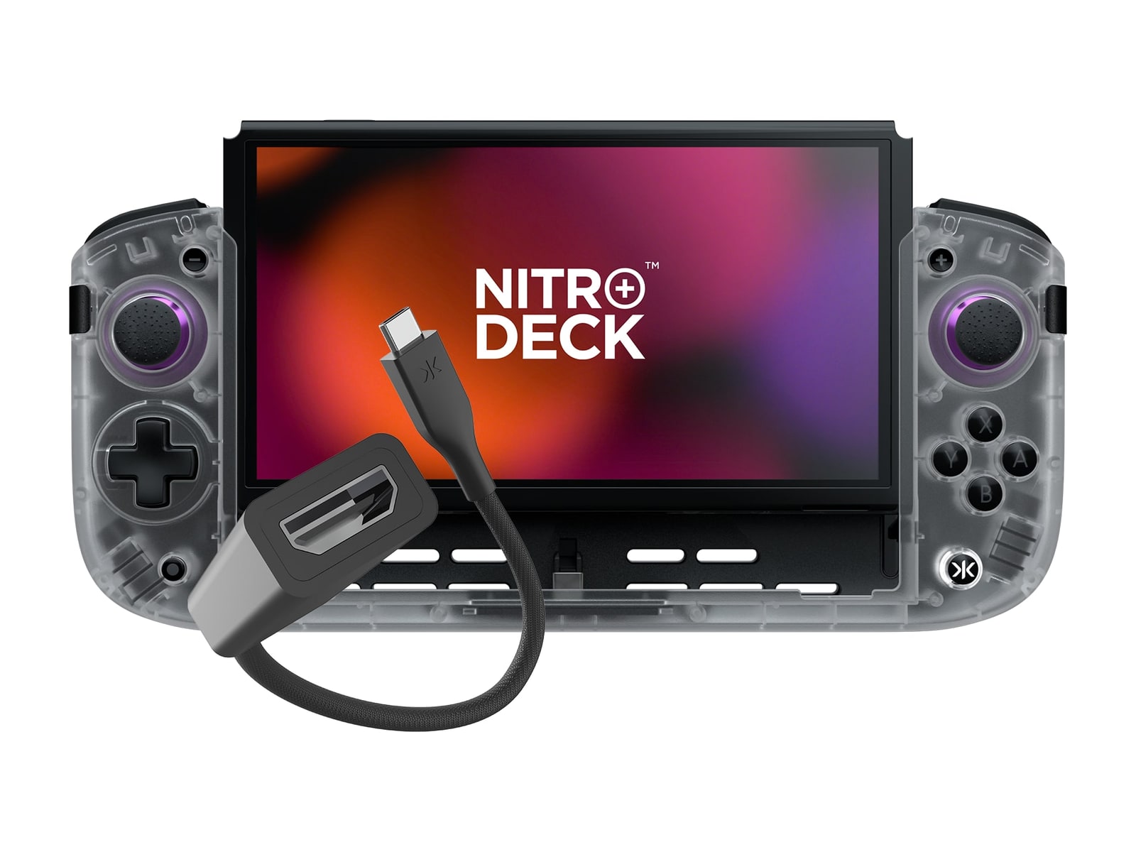 CRKD - Nitro Deck+ Clear White with HDMI Adapter