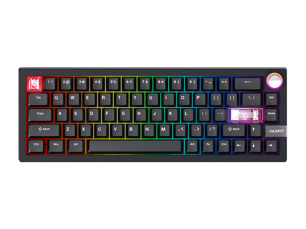 Fantech - MAXFIT6 MK920 Brown Switch Tactile Mechanical Keyboards - Black