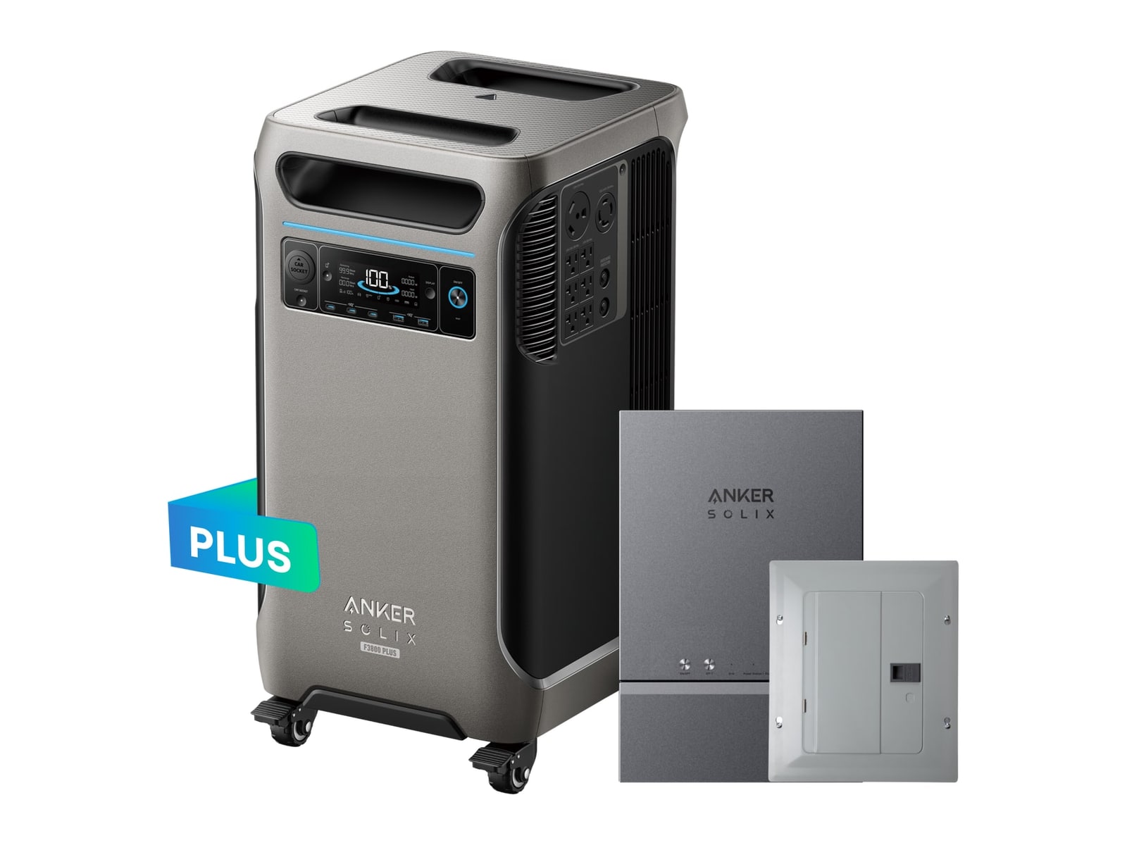 Anker - SOLIX F3800 Plus with Smart Home Power Kit 3840Wh Portable Power Stations