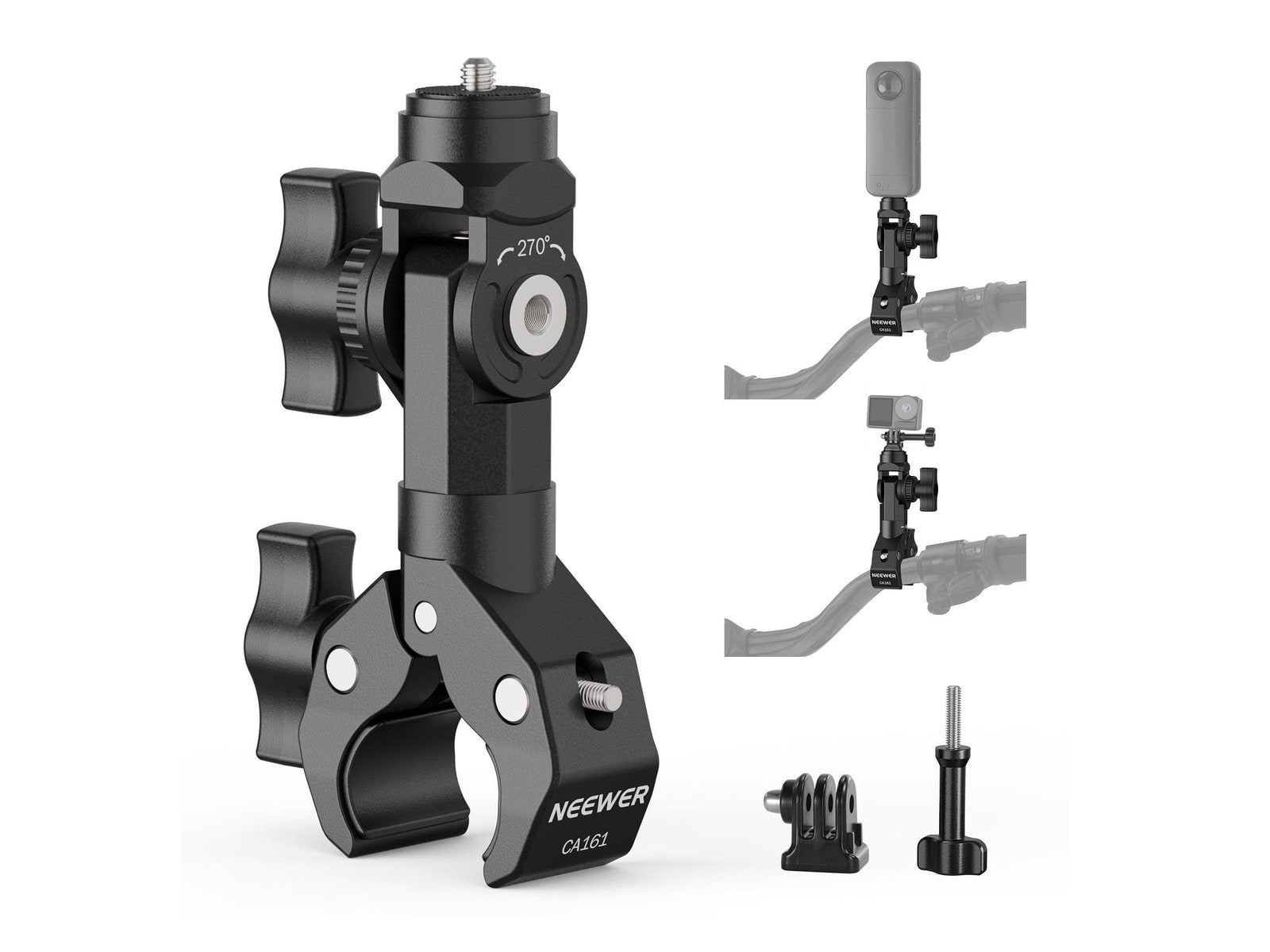 Neewer - CA161 Motorcycle Action Camera Clamp Mount Camera Accessories