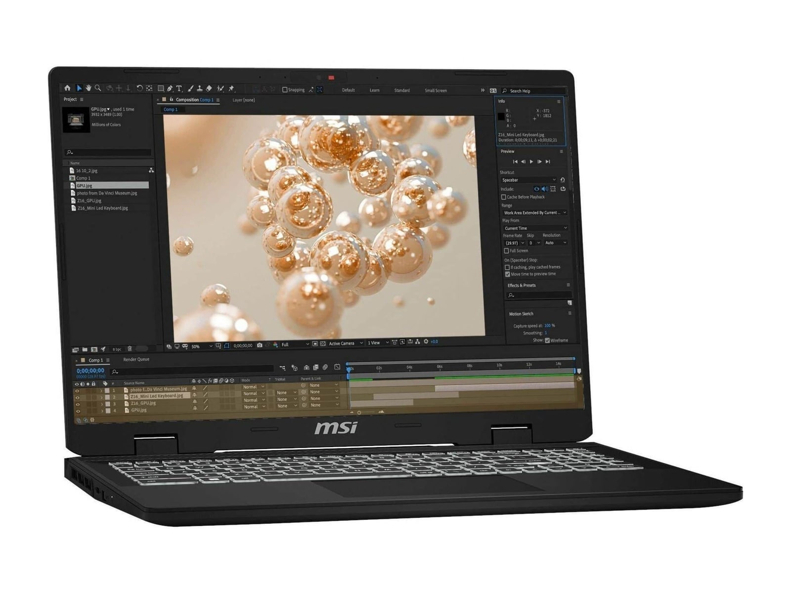 MSI - Creator M14 A13V 14" - Intel 13th Generation Core i7 13620H chip - 32GB Memory - 2TB SSD - Lunar Gray
